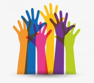 An Illustration Of Colorful Hands Raised As If To Speak - Diversity Skills, HD Png Download, Transparent PNG