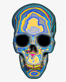 Collection Of Free Transparent Skull Trippy Download - Trippy Skull Png, Png Download, Transparent PNG