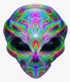 #freetoedit #rainbow #alien #head #psychedelic #trippy - Psychedelic Art, HD Png Download, Transparent PNG