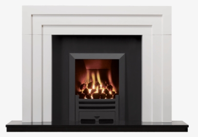White Wood Fireplace, HD Png Download, Transparent PNG