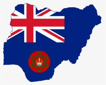 Flag Map Of British Nigeria - British Trinidad And Tobago Flag, HD Png Download, Transparent PNG