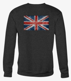 Motorcycle Crewneck Sweatshirt Distressed Uk British - Long-sleeved T-shirt, HD Png Download, Transparent PNG