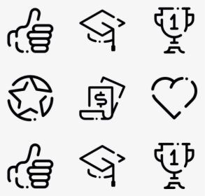 Linear Life Goals - Thumbs Up Line Icon, HD Png Download, Transparent PNG