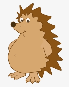 Cartoon Hedgehog Clipart - Hedgehog Clipart, HD Png Download, Transparent PNG
