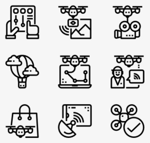 Drone Technology - Farm Vector Icon, HD Png Download, Transparent PNG