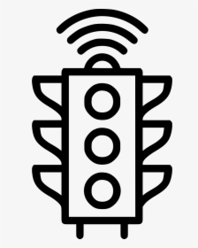 Ciy Traffic Control Managemnet Automatic Controller - Outline Image Of Traffic Signal, HD Png Download, Transparent PNG
