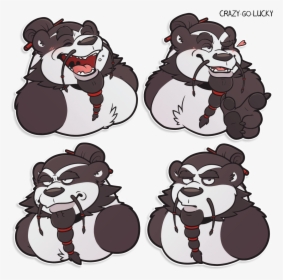C Jiyao Panda X - Telegram Panda Furry Stickers, HD Png Download, Transparent PNG