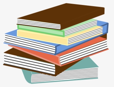 Book Stack Clip Art - Stack Of Books, HD Png Download, Transparent PNG