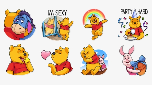 Winnie The Pooh Telegram Sticker, HD Png Download, Transparent PNG