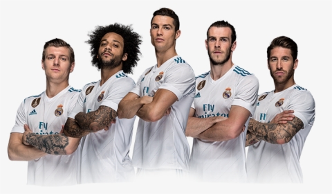 Real Madrid Png Marcelo Kroos Ronaldo Bale Ramos - Real Madrid Players Png, Transparent Png, Transparent PNG