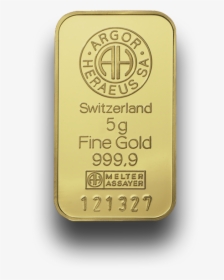 Gold Bars Png - Switzerland 5g Fine Gold 999.9, Transparent Png, Transparent PNG