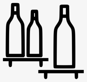 Bottles Shelf - Bottles In Shelf Png, Transparent Png, Transparent PNG