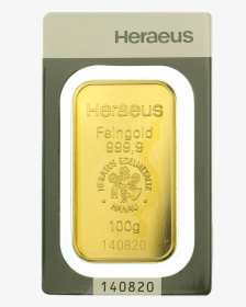 Heraeus Gold Bar, HD Png Download, Transparent PNG