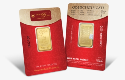 20g Gold Bar - Public Gold Bullion Bar, HD Png Download, Transparent PNG