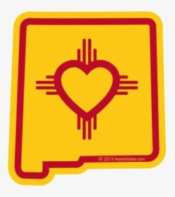New Mexico Png - New Mexico Flag Heart, Transparent Png, Transparent PNG
