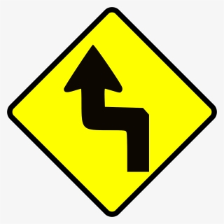 Zigzag, Caution, Road, Direction, Street, Highway, - Zig Zag Road Sign, HD Png Download, Transparent PNG