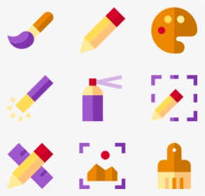 Edit Tool Collection - Drawing Icon Vector Png, Transparent Png, Transparent PNG