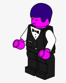 Lego Town Waiter Vector Svg Clipart Png Download Free - Lego Clipart, Transparent Png, Transparent PNG