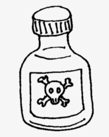 Transparent Poison Icon Png - Poison Bottle Drawing Png, Png Download, Transparent PNG