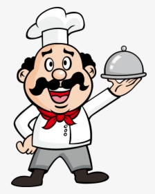 Jpg Royalty Free Stock Waiter Illustration Chef Dinner - Drawing Of A Cook, HD Png Download, Transparent PNG