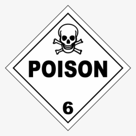 Poison Class 6 Placard - Poison Do Not Drink, HD Png Download, Transparent PNG