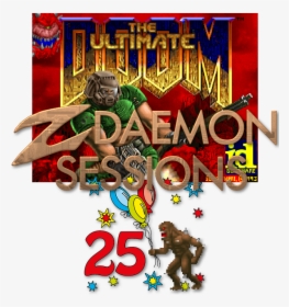 Zds-doom 25y - Doom Title Screen, HD Png Download, Transparent PNG
