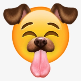 #snap #dog #filter #tumblr #emoji - Emojis Snapchat Png, Transparent Png, Transparent PNG