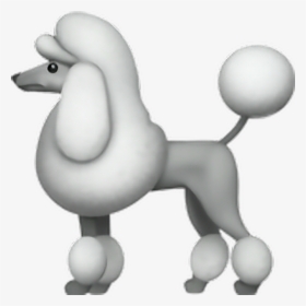 #emoji #sticker #poodle #dog #puppy #white #fluffy - Poodle Emoji, HD Png Download, Transparent PNG
