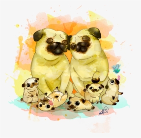 Dog Family Cartoon Transparent, HD Png Download, Transparent PNG