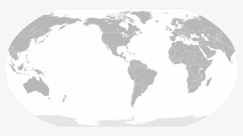 Transparent Map Of World Png - Map Of The World In Blue, Png Download, Transparent PNG