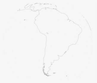 South America Viewed From Space Svg Clip Arts - South America Outline Map Transparent, HD Png Download, Transparent PNG