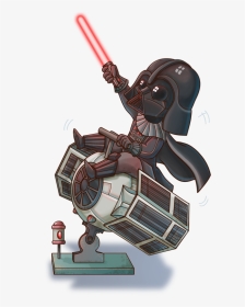 Chibi Vader By Fufunha - Star Wars Darth Vader Cartoon, HD Png Download, Transparent PNG