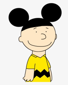 Charlie Brown With Mickey Mouse Ears By Marcospower1996 - Charlie Brown Mickey Mouse, HD Png Download, Transparent PNG