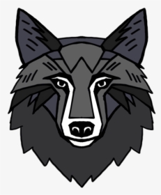 Black Wolf - Cartoon, HD Png Download, Transparent PNG