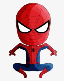Vector Superhero Chibi - Chibi Spider Man Png, Transparent Png, Transparent PNG