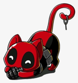 Deadpool As A Cat, HD Png Download, Transparent PNG