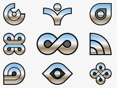 Abstract Chrome Icons Clip Arts - Icon, HD Png Download, Transparent PNG