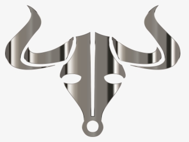 Polished Chrome Bull Icon No Background Clip Arts - Bull Logo No Background, HD Png Download, Transparent PNG