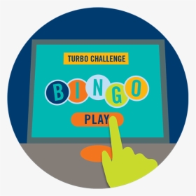 A Finger Touches The Play Button On The Turbochallenge - Circle, HD Png Download, Transparent PNG