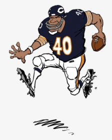 Chicago Bears Players Png - Cartoon Chicago Bears Player, Transparent Png, Transparent PNG