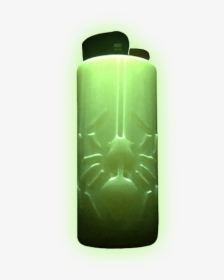 Image Of Orange / Green Glow / Lighter Sleeve - Water Bottle, HD Png Download, Transparent PNG