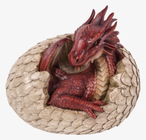 Hatching Red Dragon Egg Statue - Dragon, HD Png Download, Transparent PNG