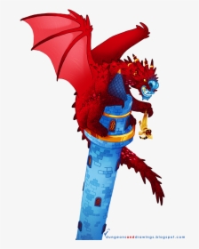 Red Dragon - Cartoon - Cartoon, HD Png Download, Transparent PNG