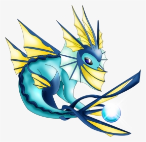 Pokemon Shiny Mega Vaporeon Is A Fictional Character - Mega Vaporeon Png, Transparent Png, Transparent PNG
