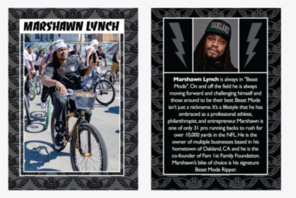Marshawn Lynch Se Bikes Card, HD Png Download, Transparent PNG