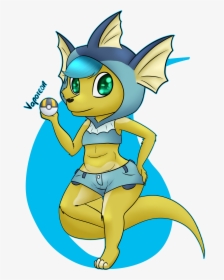 [c] Ethan The Vaporeon - Cartoon, HD Png Download, Transparent PNG