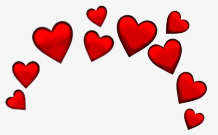 #hearts #heart #crown #red #redheart #redemoji #iphoneemoji - Blue And Red Heart Emoji, HD Png Download, Transparent PNG