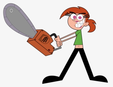 Parents Clipart Minor - Vicky Fairly Odd Parents Chainsaw, HD Png Download, Transparent PNG