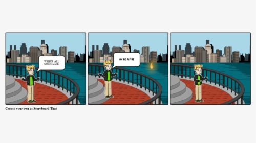 Comic Strip On Air Pollution, HD Png Download, Transparent PNG