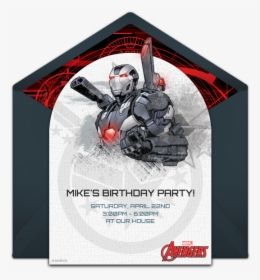 War Machine Birthday Invitation, HD Png Download, Transparent PNG